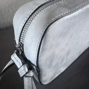 GAP- Silver Metallic Crossbody Bag